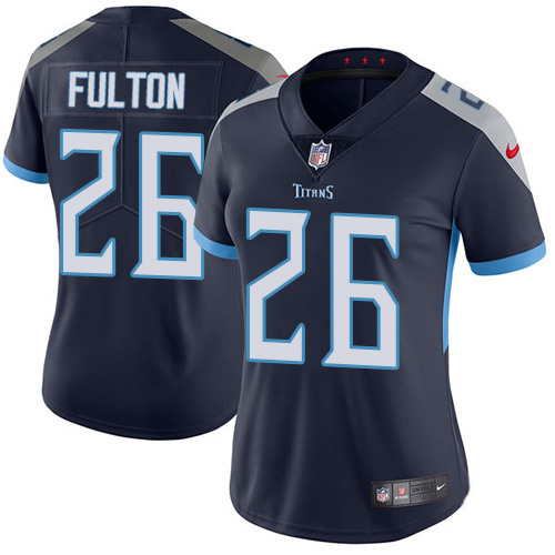 Tennessee Titans #26 Kristian Fulton Navy Blue Team Color Women's Stitched Vapor Untouchable Limited Jersey Womens cheap jerseys for sale - CheapJerseys.Shop
