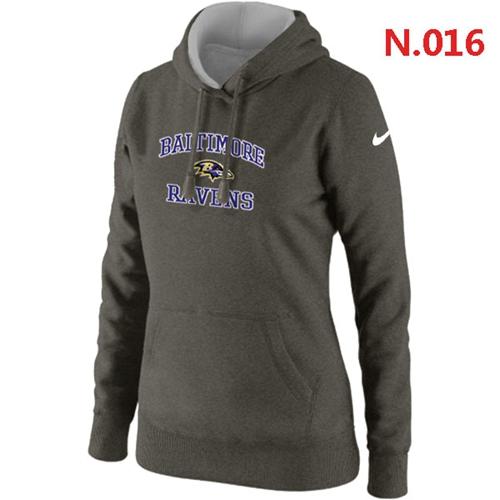 Women's Baltimore Ravens Heart & Soul Pullover Hoodie Grey cheap jerseys for sale - CheapJerseys.Shop