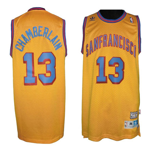 Golden State Warriors #13 Wilt Chamberlain Gold Throwback San Francisco Stitched Jersey Mens cheap jerseys for sale - CheapJerseys.Shop