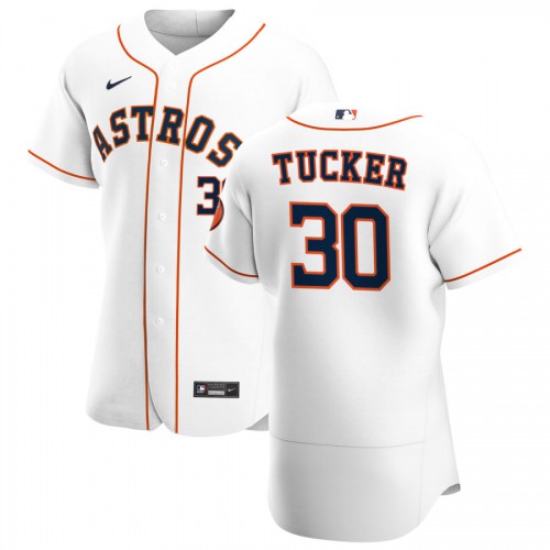 Houston Houston Astros #30 Kyle Tucker Men's White Home 2020 Authentic Player Jersey Men's cheap jerseys for sale - CheapJerseys.Shop