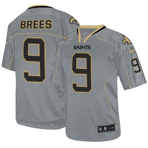 Saints #9 Drew Brees Lights Out Grey Youth Stitched Elite Jersey cheap jerseys for sale - CheapJerseys.Shop
