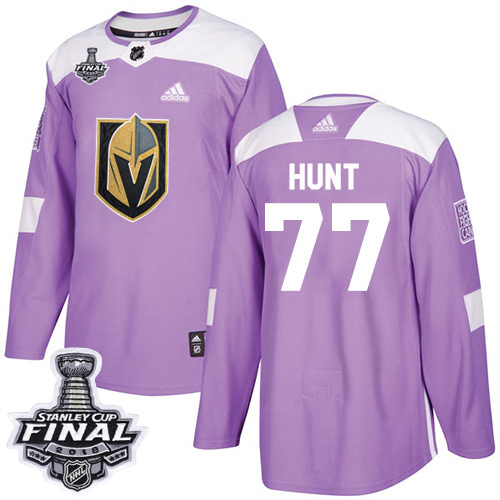 Golden Vegas Golden Knights #77 Brad Hunt Purple Authentic Fights Cancer 2018 Stanley Cup Final Stitched Jersey Men's cheap jerseys for sale - CheapJerseys.Shop