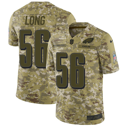 Philadelphia Eagles #56 Chris Long Camo Youth Stitched Limited 2018 Salute to Service Jersey Youth cheap jerseys for sale - CheapJerseys.Shop
