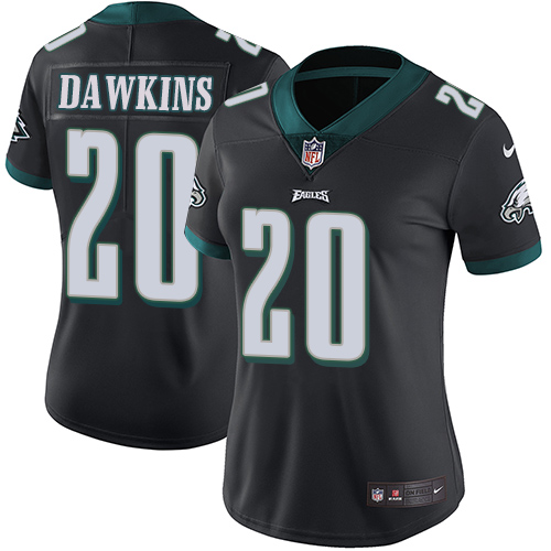 Eagles #20 Brian Dawkins Black Alternate Women's Stitched Vapor Untouchable Limited Jersey cheap jerseys for sale - CheapJerseys.Shop