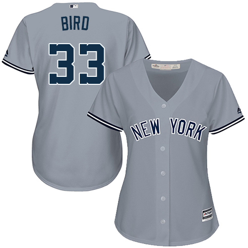 New York Yankees #33 Greg Bird Grey Road Women's Stitched Jersey Womens cheap jerseys for sale - CheapJerseys.Shop