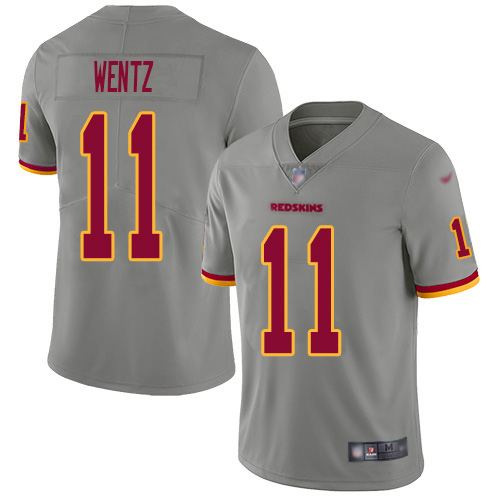 Washington Commanders #11 Carson Wentz Gray Youth Stitched Limited Inverted Legend 100th Season Jersey Youth cheap jerseys for sale - CheapJerseys.Shop
