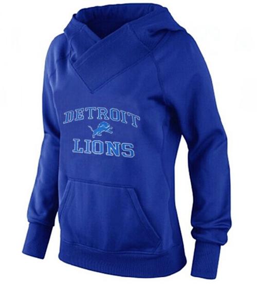 Women's Detroit Lions Heart & Soul Pullover Hoodie Blue cheap jerseys for sale - CheapJerseys.Shop