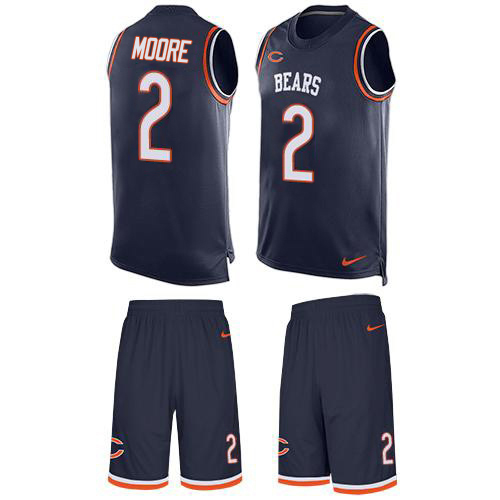 Bears #2 D.J. Moore Navy Blue Team Color Men's Stitched Limited Tank Top Suit Jersey cheap jerseys for sale - CheapJerseys.Shop