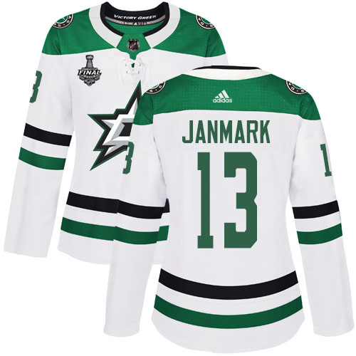 Dallas Stars #13 Mattias Janmark White Road Authentic Women's 2020 Stanley Cup Final Stitched Jersey Womens cheap jerseys for sale - CheapJerseys.Shop