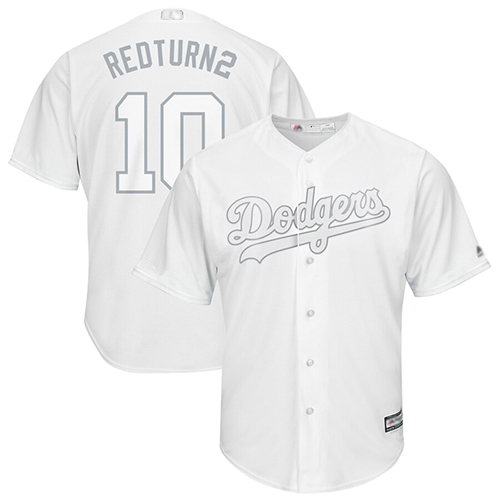 Los Angeles Dodgers #10 Justin Turner White