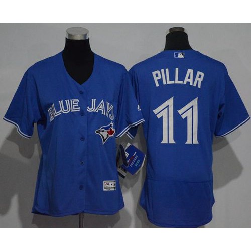 Toronto Blue Jays #11 Kevin Pillar Blue Flexbase Authentic Women's Stitched Jersey Womens cheap jerseys for sale - CheapJerseys.Shop