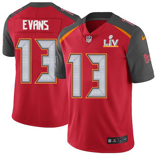 Buccaneers #13 Mike Evans Red Team Color Youth Super Bowl LV Bound Stitched Vapor Untouchable Limited Jersey cheap jerseys for sale - CheapJerseys.Shop