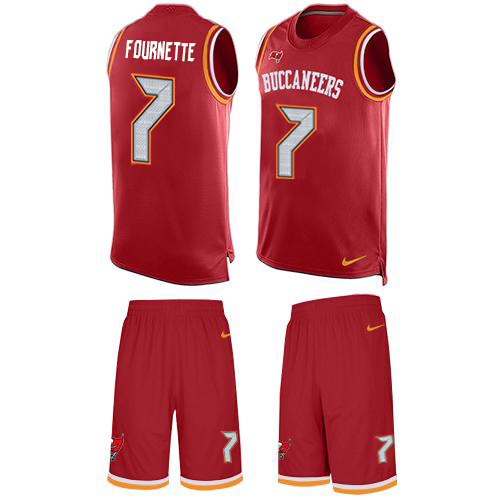 Tampa Bay Buccaneers #7 Leonard Fournette Red Team Color Men's Stitched Limited Tank Top Suit Jersey cheap jerseys for sale - CheapJerseys.Shop