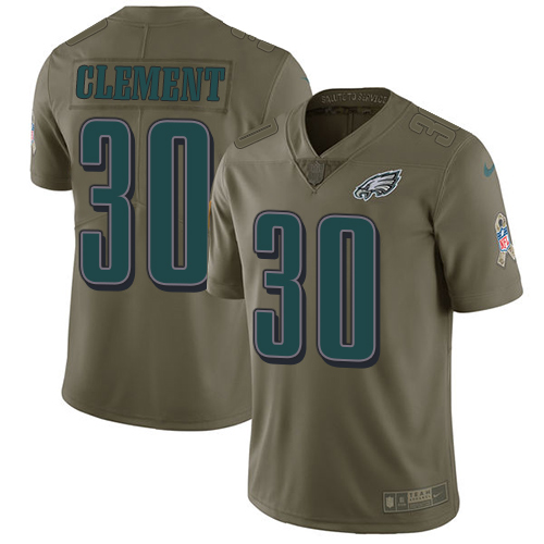 Philadelphia Eagles #30 Corey Clement Olive Men's Stitched Limited 2017 Salute To Service Jersey Men's cheap jerseys for sale - CheapJerseys.Shop
