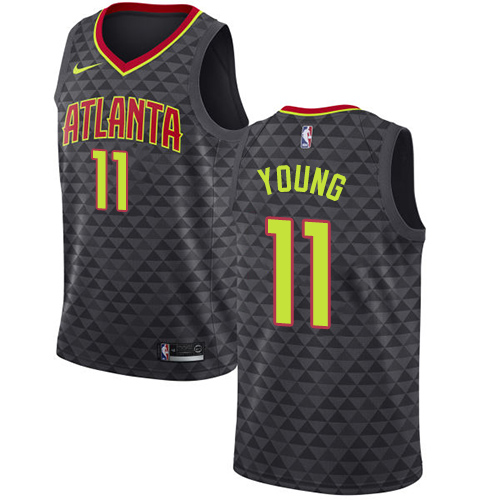 Atlanta Hawks #11 Trae Young Black Youth Swingman Icon Edition Jersey Youth cheap jerseys for sale - CheapJerseys.Shop