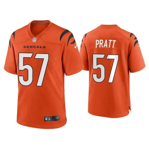 Cincinnati Cincinnati Bengals #57 Germaine Pratt Orange Alternate Game Jersey Men's cheap jerseys for sale - CheapJerseys.Shop