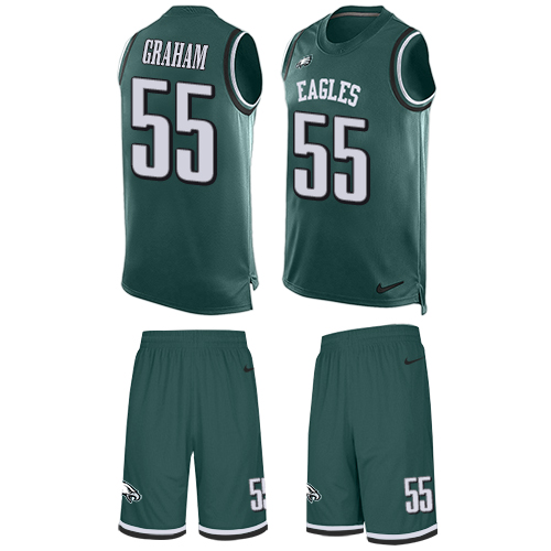 Eagles #55 Brandon Graham Midnight Green Team Color Men's Stitched Limited Tank Top Suit Jersey cheap jerseys for sale - CheapJerseys.Shop
