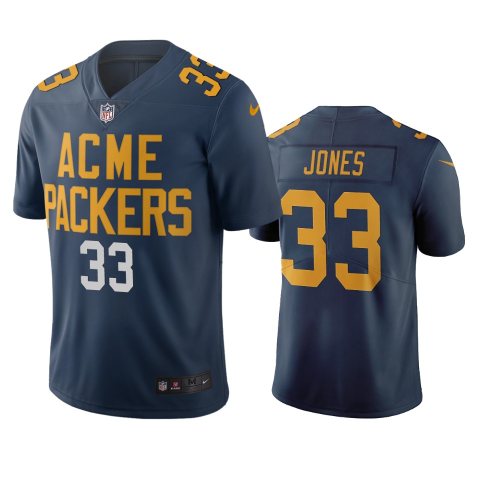 Green Bay Packers #33 Aaron Jones Navy Vapor Limited City Edition Jersey cheap jerseys for sale - CheapJerseys.Shop