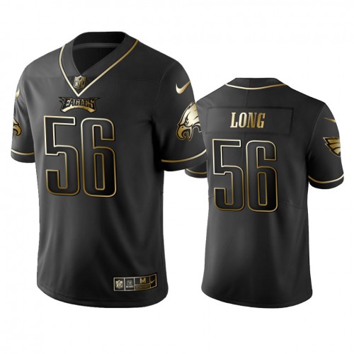 Philadelphia Eagles #56 Chris Long Black Golden Limited Edition Stitched Jersey Men's cheap jerseys for sale - CheapJerseys.Shop