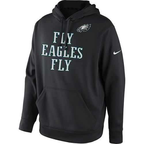Men's Philadelphia Eagles Black Fly Eagles Fly Pullover Hoodie cheap jerseys for sale - CheapJerseys.Shop