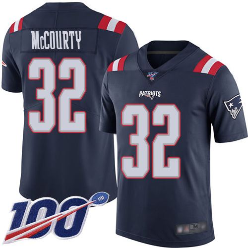 Patriots #32 Devin McCourty Navy Blue Men's Stitched Limited Rush 100th Season Jersey cheap jerseys for sale - CheapJerseys.Shop
