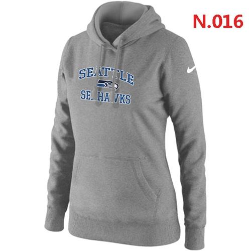 Women's Seattle Seahawks Heart & Soul Pullover Hoodie Light Grey cheap jerseys for sale - CheapJerseys.Shop