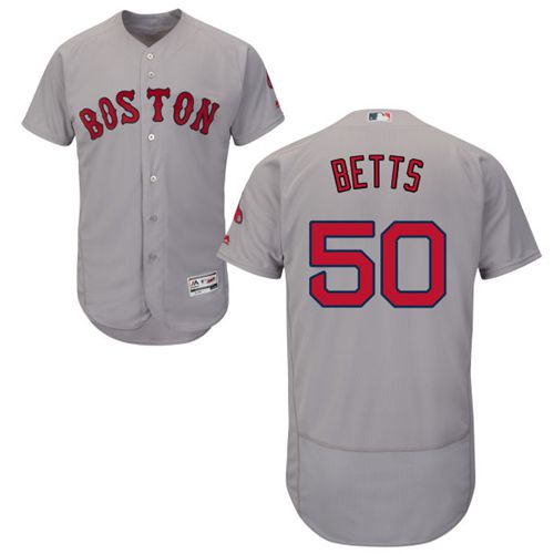 Boston Red Sox #50 Mookie Betts Grey Flexbase Authentic Collection Stitched Jersey Men's cheap jerseys for sale - CheapJerseys.Shop