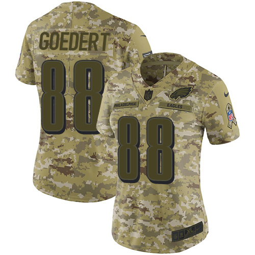 Eagles #88 Dallas Goedert Camo Women's Stitched Limited 2018 Salute To Service Jersey cheap jerseys for sale - CheapJerseys.Shop