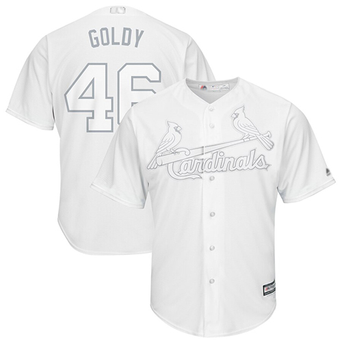 St.Louis Cardinals #46 Paul Goldschmidt White