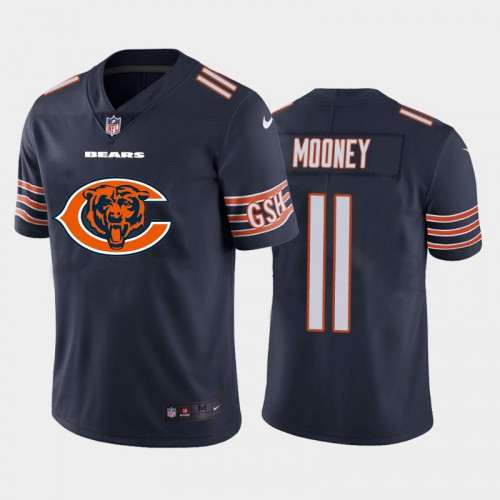 Chicago Chicago Bears #11 Darnell Mooney Navy Blue Men's Big Team Logo Vapor Limited Jersey Men's cheap jerseys for sale - CheapJerseys.Shop