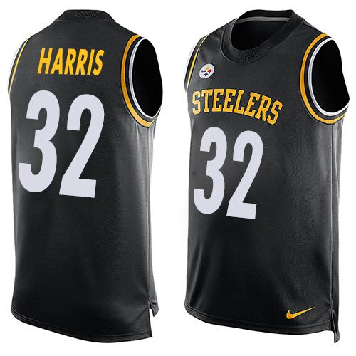Steelers #32 Franco Harris Black Team Color Men's Stitched Limited Tank Top Jersey cheap jerseys for sale - CheapJerseys.Shop