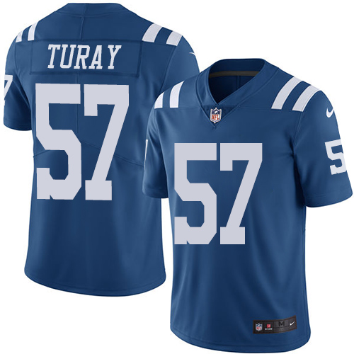 Indianapolis Colts #57 Kemoko Turay Royal Blue Men's Stitched Limited Rush Jersey Men's cheap jerseys for sale - CheapJerseys.Shop
