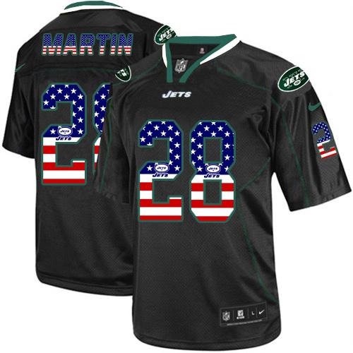 Jets #28 Curtis Martin Black Men's Stitched Elite USA Flag Fashion Jersey cheap jerseys for sale - CheapJerseys.Shop