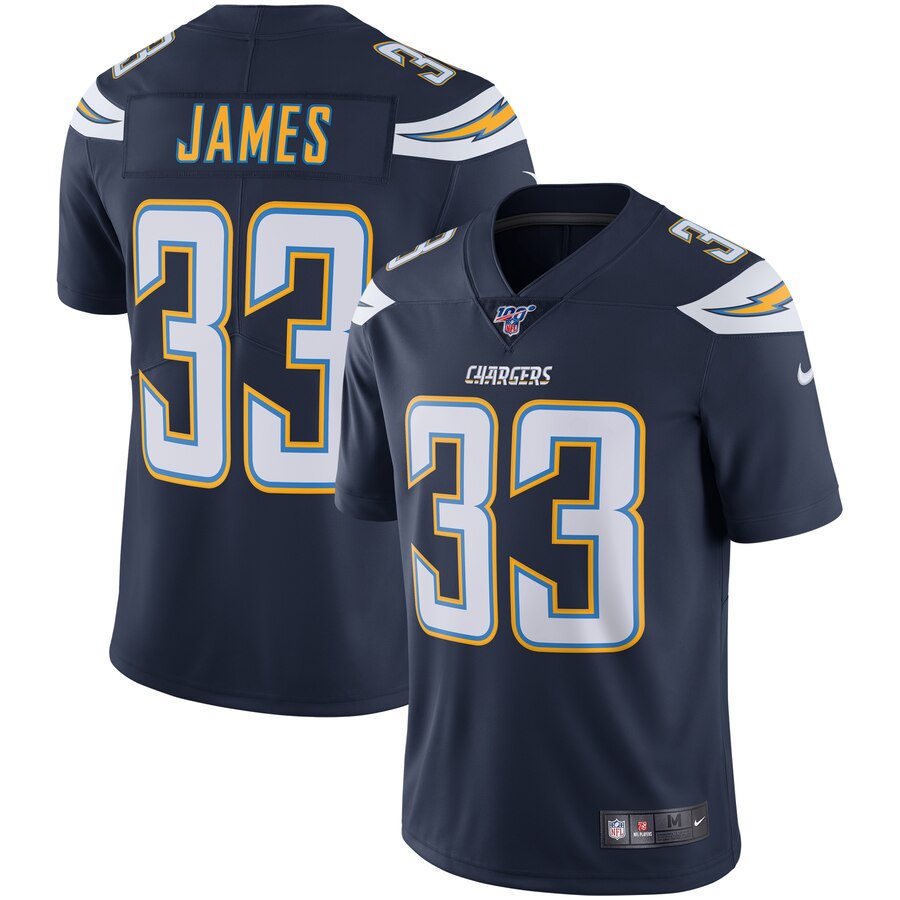 Los Angeles Chargers #33 Derwin James 100th Season Vapor Limited Jersey Navy cheap jerseys for sale - CheapJerseys.Shop