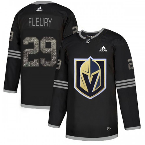 Golden Vegas Golden Knights #29 Marc-Andre Fleury Black Authentic Classic Stitched Jersey Men's cheap jerseys for sale - CheapJerseys.Shop