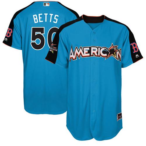 Boston Red Sox #50 Mookie Betts Blue 2017 All-Star American League Stitched Youth Jersey Youth cheap jerseys for sale - CheapJerseys.Shop