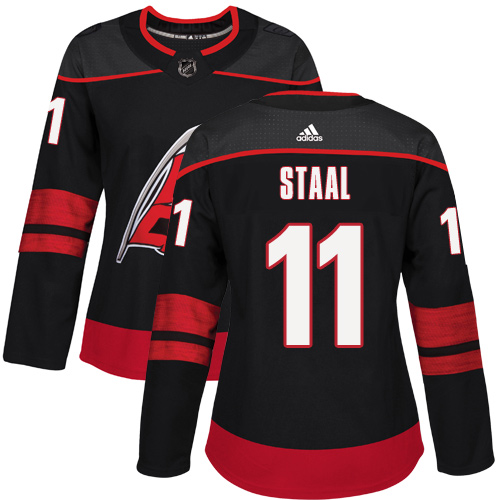 Carolina Hurricanes #11 Jordan Staal Black Alternate Authentic Women's Stitched Jersey Womens cheap jerseys for sale - CheapJerseys.Shop