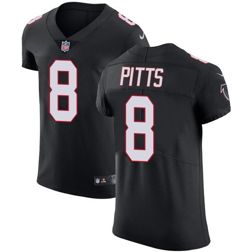 Falcons #8 Kyle Pitts Black Alternate Men's Stitched Vapor Untouchable Elite Jersey cheap jerseys for sale - CheapJerseys.Shop
