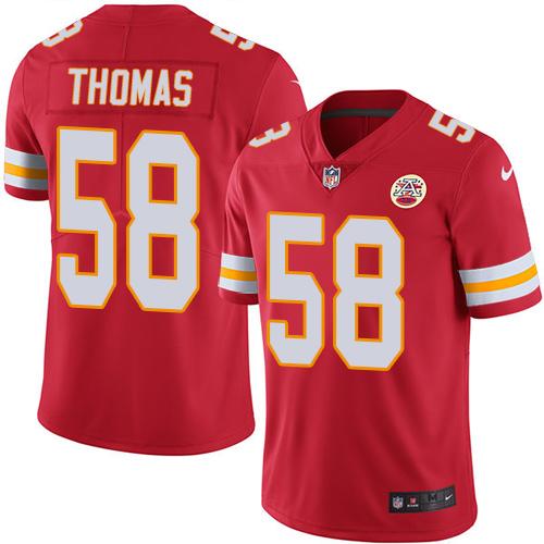 Chiefs #58 Derrick Thomas Red Team Color Men's Stitched Vapor Untouchable Limited Jersey cheap jerseys for sale - CheapJerseys.Shop