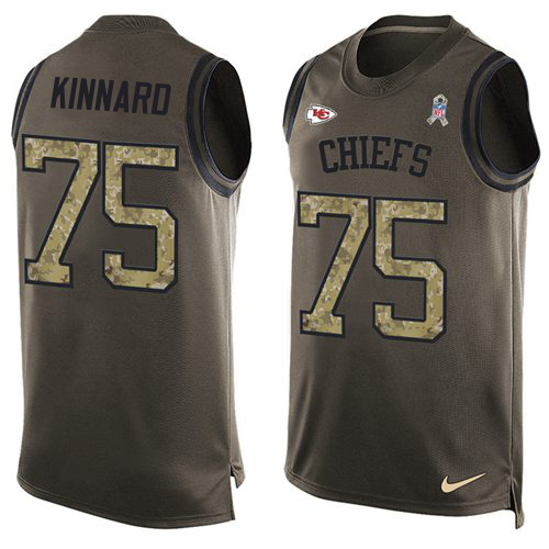 Chiefs #75 Darian Kinnard Green Men's Stitched Limited Salute To Service Tank Top Jersey cheap jerseys for sale - CheapJerseys.Shop