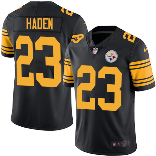 Pittsburgh Steelers #23 Joe Haden Black Men's Stitched Limited Rush Jersey Men's cheap jerseys for sale - CheapJerseys.Shop