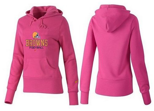 Women's Cleveland Browns Authentic Logo Pullover Hoodie Pink cheap jerseys for sale - CheapJerseys.Shop