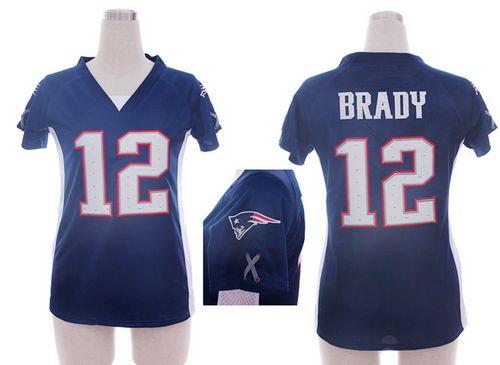 Patriots #12 Tom Brady Navy Blue Team Color Draft Him Name & Number Top Women's Stitched Elite Jersey cheap jerseys for sale - CheapJerseys.Shop