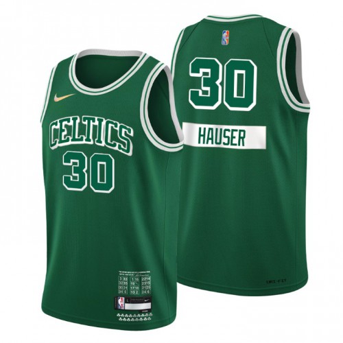 Boston Boston Celtics #30 Sam Hauser Mens Green 2021/22 Swingman Jersey - City Edition Mens cheap jerseys for sale - CheapJerseys.Shop
