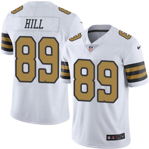 New Orleans Saints #89 Josh Hill White Men's Stitched Limited Rush Jersey Men's cheap jerseys for sale - CheapJerseys.Shop