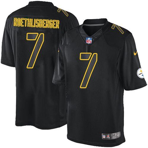 Pittsburgh Steelers #7 Ben Roethlisberger Black Men's Stitched Impact Limited Jersey Men's cheap jerseys for sale - CheapJerseys.Shop