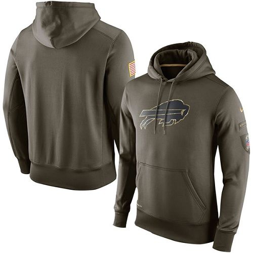 Men's Buffalo Bills Olive Salute To Service KO Performance Hoodie cheap jerseys for sale - CheapJerseys.Shop