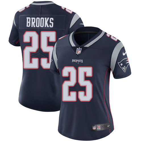 New England Patriots #25 Terrence Brooks Navy Blue Team Color Women's Stitched Vapor Untouchable Limited Jersey Womens cheap jerseys for sale - CheapJerseys.Shop