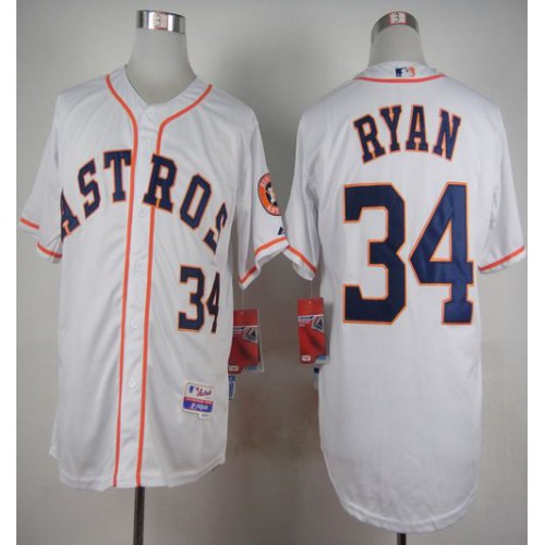 Houston Astros #34 Nolan Ryan White Cool Base Stitched Jersey Men's cheap jerseys for sale - CheapJerseys.Shop