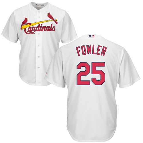 St.Louis Cardinals #25 Dexter Fowler White Cool Base Stitched Youth Jersey Youth cheap jerseys for sale - CheapJerseys.Shop